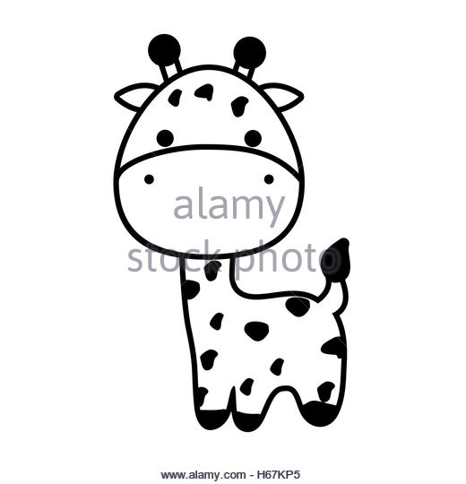 520x540 Cartoon Giraffe Black And White Stock Photos Amp Images