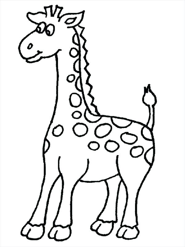 600x801 Cute Giraffe Coloring Pages Cute Giraffe Coloring Page Cartoon