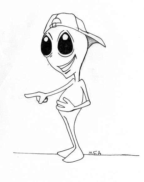459x581 Funny Alien Drawings Images Free Download