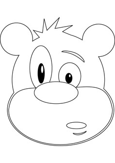 237x336 Funny Bear Coloring Drawing