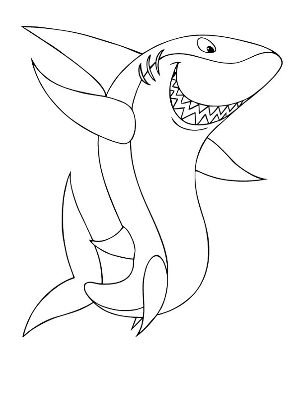 596x800 Shark Sheets For Kids To Color Loving Printable
