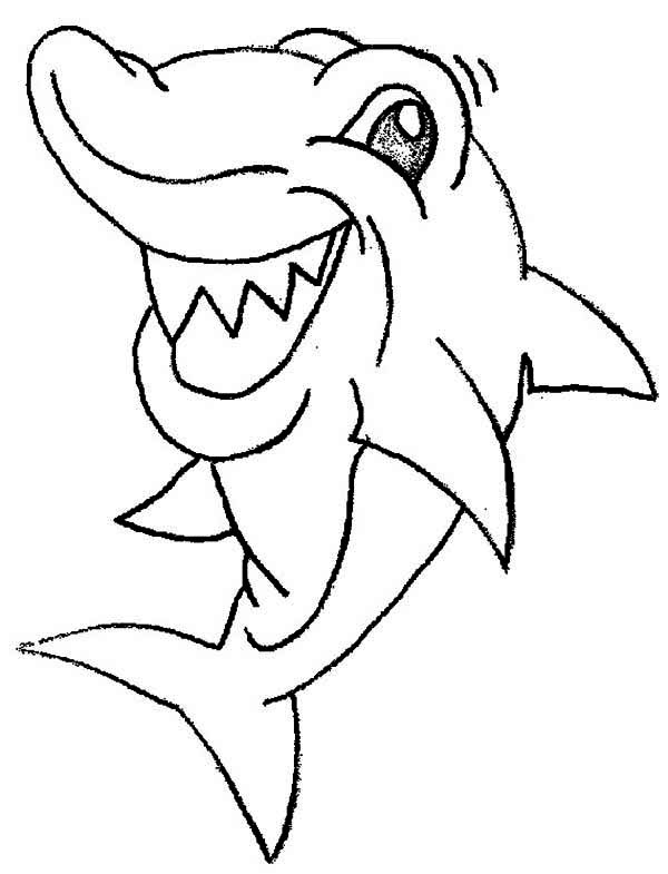 600x785 This Shark Is Seeing Something Funny Coloring Page Kids Play Color