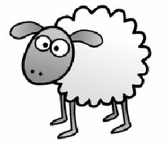 236x203 Funny Sheep Cartoon Animals Coloring Pages For Kids, Printable