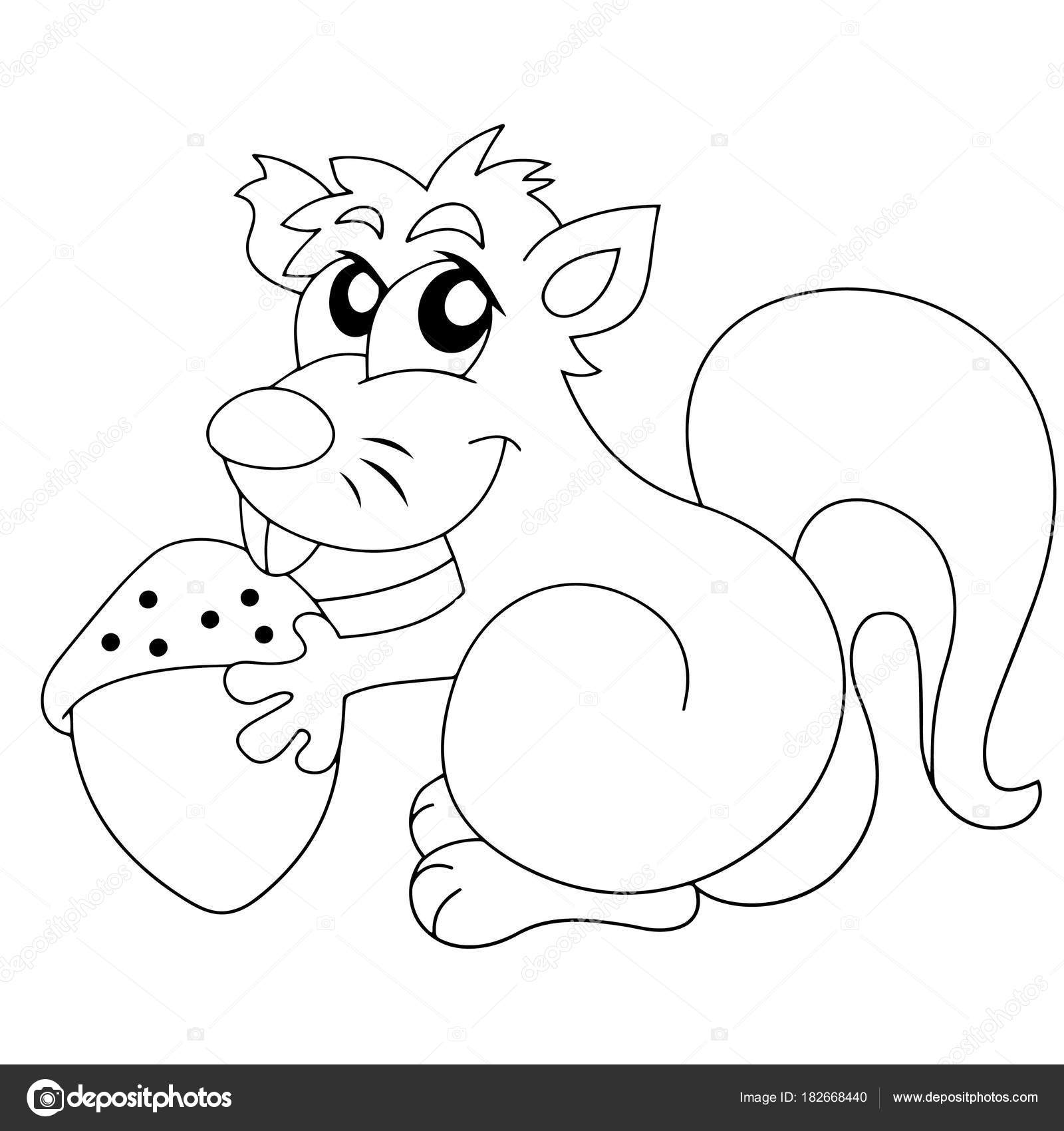 1600x1700 Cute Cartoon Squirrel White Background Childrens Prints Shirt