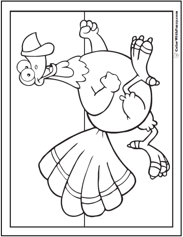 590x762 Turkey Coloring Pages Interactive Pdfs