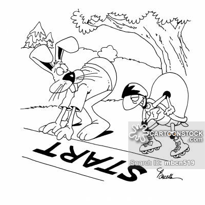 400x400 Hare And Tortoise Cartoons And Comics