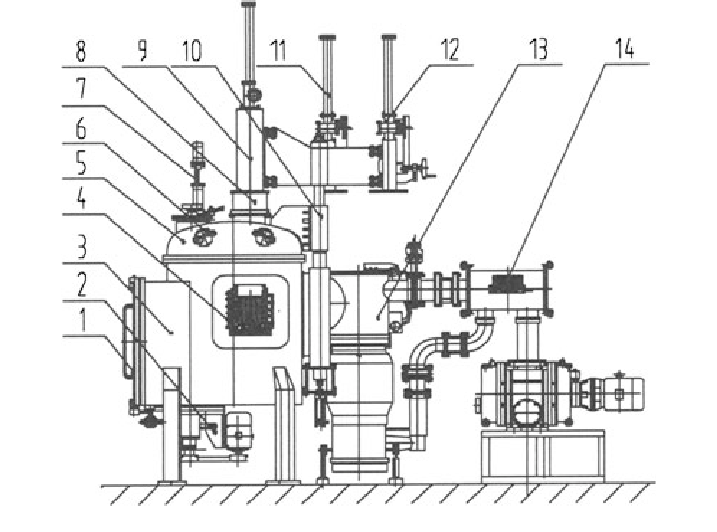 717x532 Schematic Drawing Of The Furnace System With The Following Parts