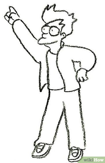 362x559 How To Draw Fry From Futurama 9 Steps (With Pictures)