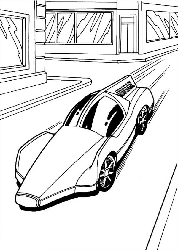 600x840 Hot Wheels Solar Car Coloring Page