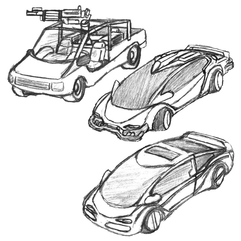 800x800 Futurecars Collection Sketches By Noodle Ninja