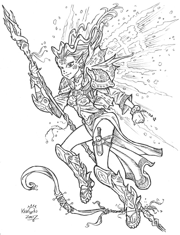 600x784 Futuristic Fairy Warrior Queen By Kneont