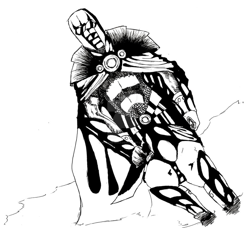 925x864 Futuristic Knight By Wolnier Wolf