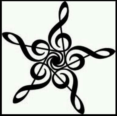 384x382 G Clef Star. Would Go Perfect With The Other Music Star Tattoo I