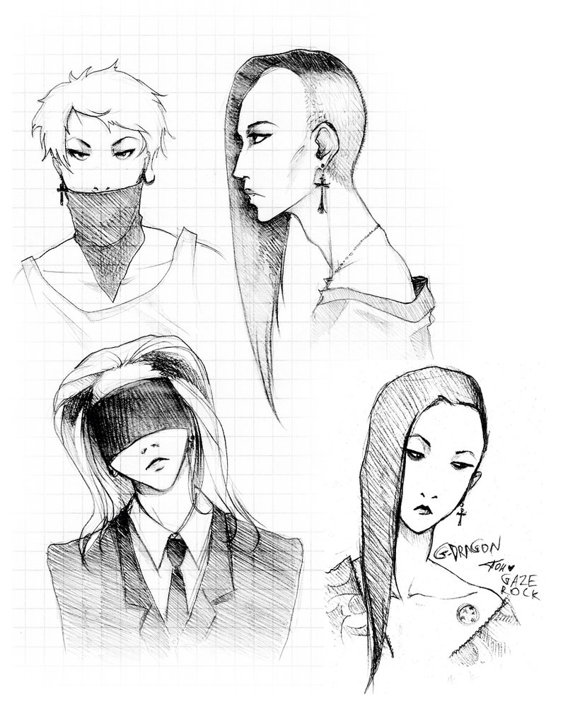 796x1003 G Dragon (Sketches) By Kaze Pon