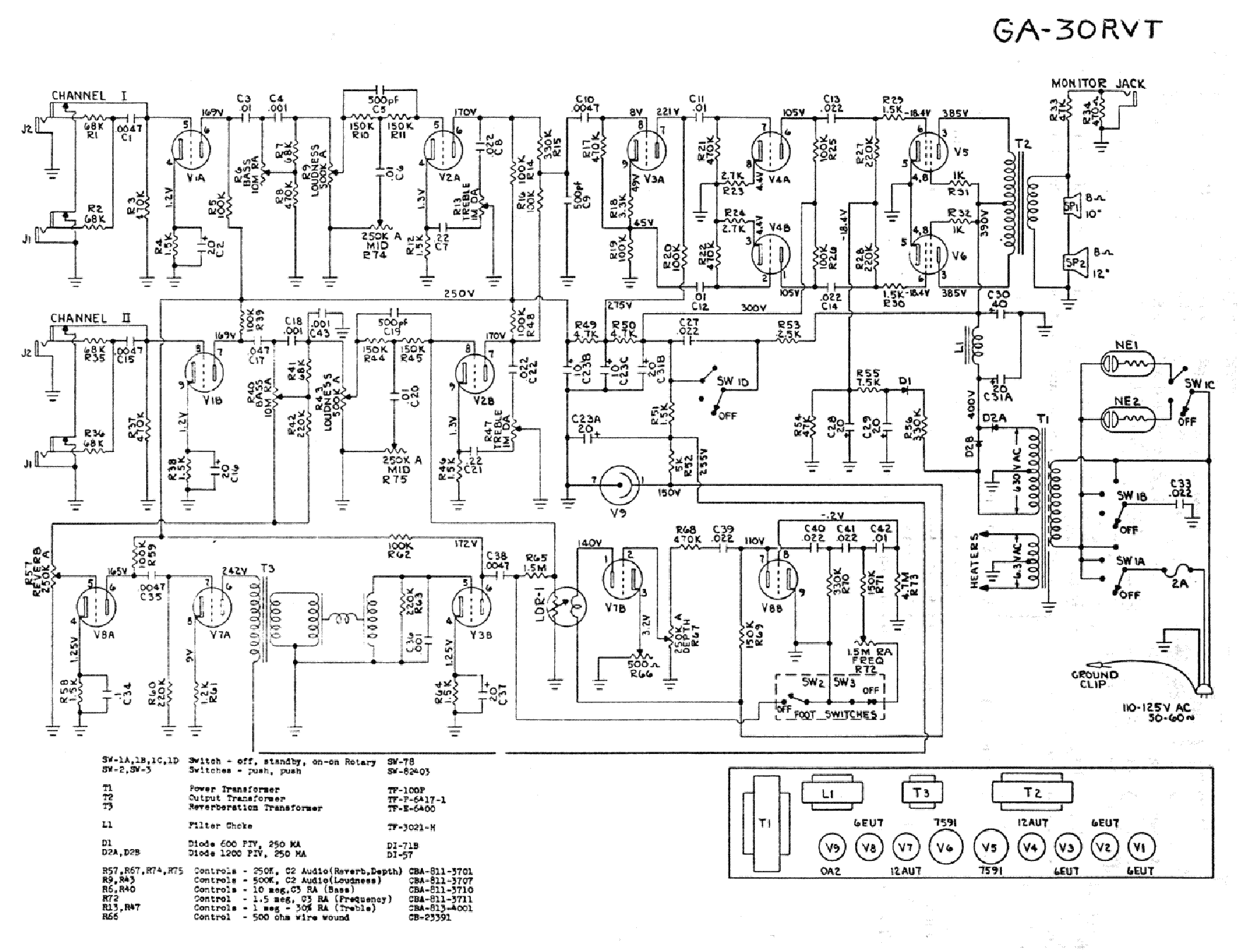 1759x1350 Gibson Ga 30rvt Service Manual Download, Schematics, Eeprom