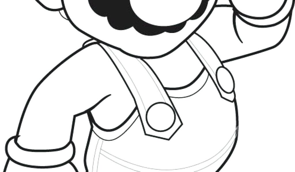 1024x600 Super Brothers Reach The Stars Coloring Page Color Star Mario