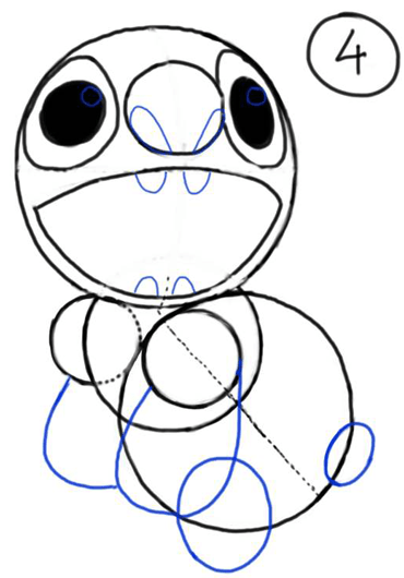 370x530 How To Draw Stitch From Lilo And Stitch With Easy Steps Drawing