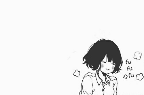 500x329 Imagen De Cute, Girl, And Kawaii Anime Girls (Black Amp White