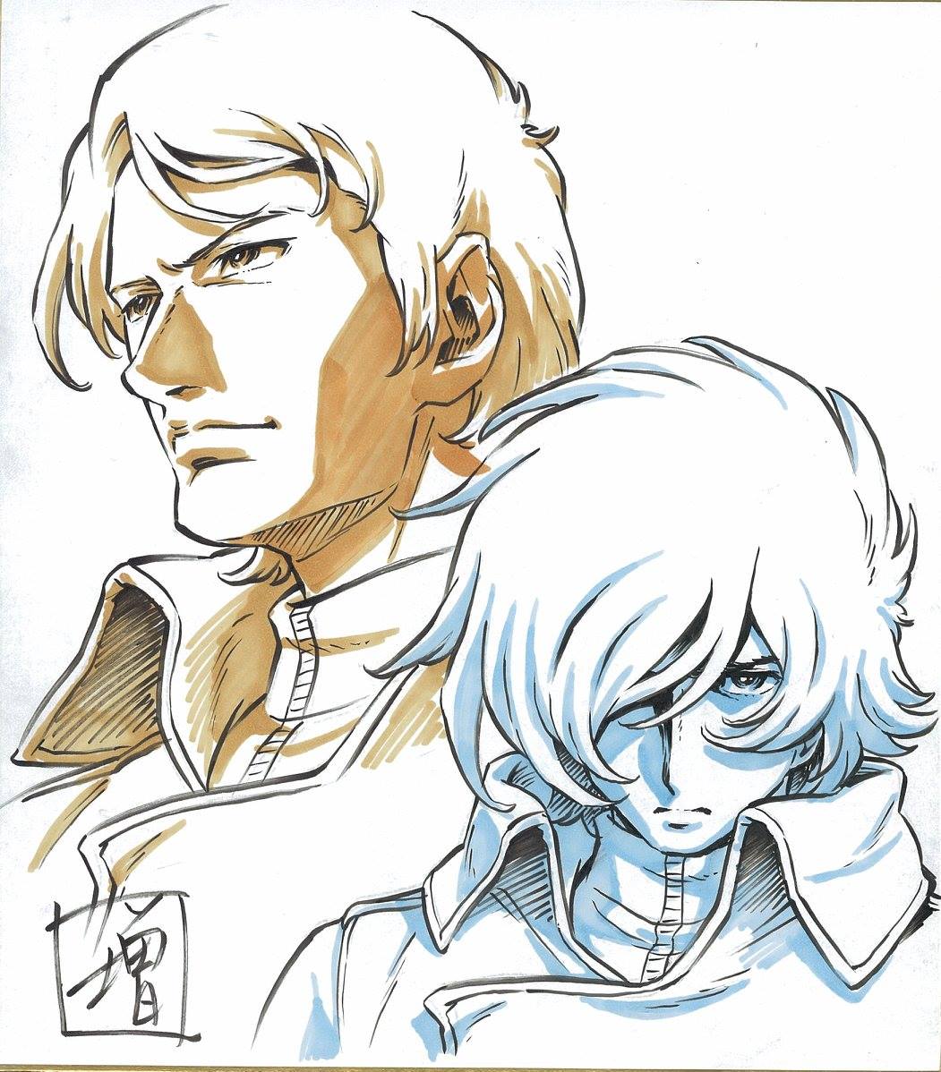 1051x1198 Manabu And Bruce (The Galaxy Railways) By Keisuke Masunaga