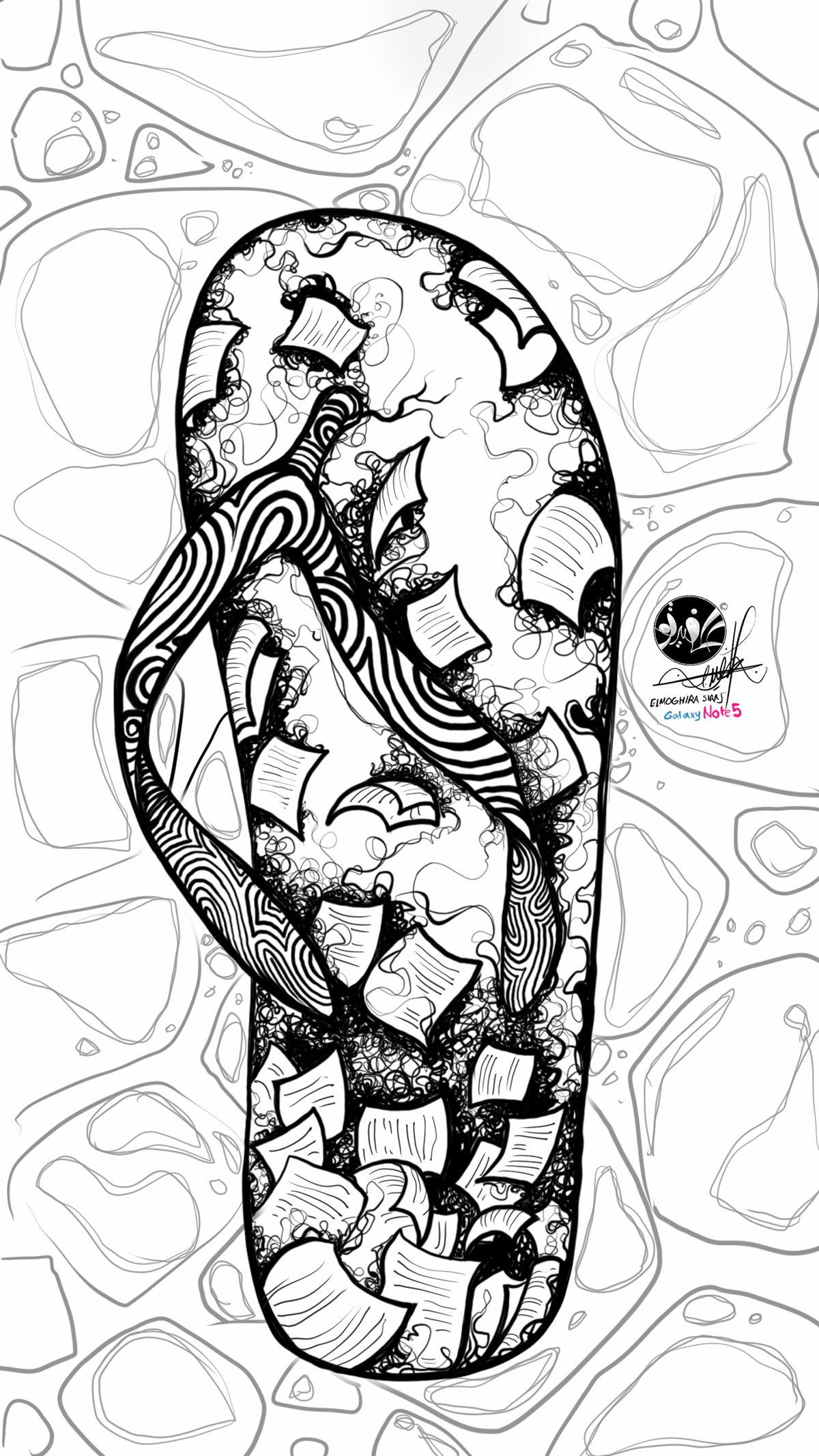 1200x2133 Sketches On Galaxy Note 345 On Behance