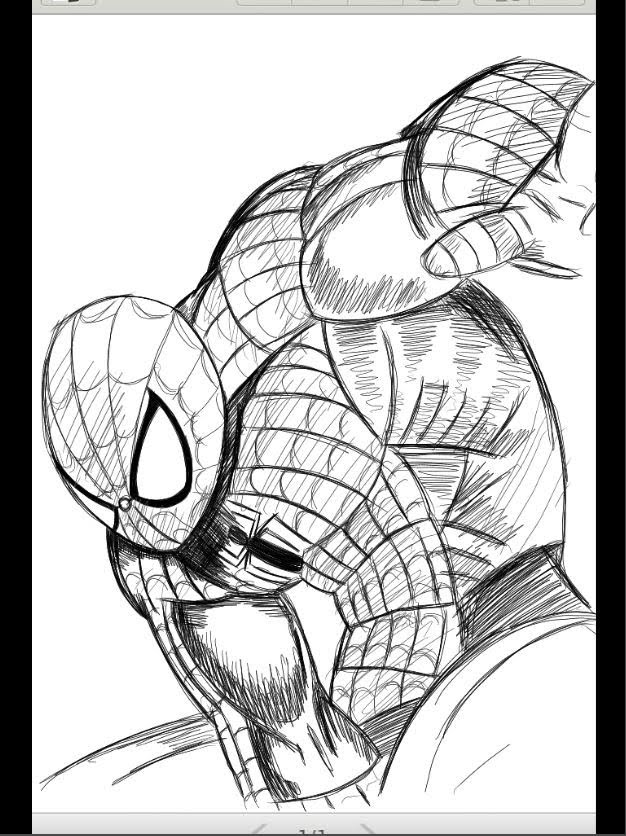 626x836 Amazing Sketch Spiderman New Samsung Galaxy Note 2