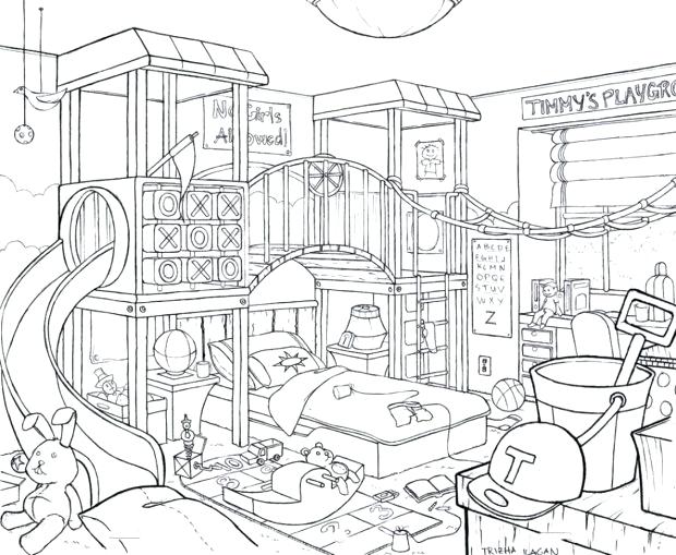 620x509 Easy To Draw Bedroom Betweenthepages.club
