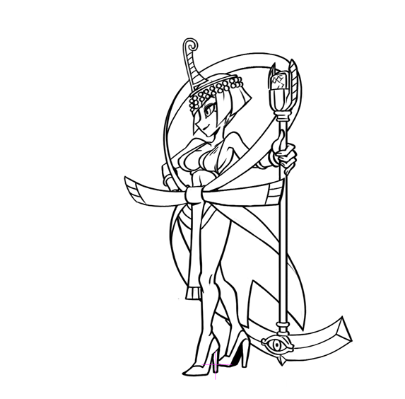 573x564 Kinuko Animation Skullgirls And Animation