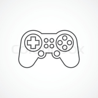 320x320 Video Games Icon Doodle, Hand Drawing Style Stock Vector Colourbox