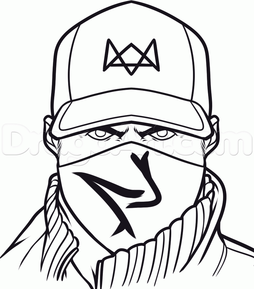 820x933 How To Draw Aiden Pearce From Watch Dogs Step 11 1 000000169211 5
