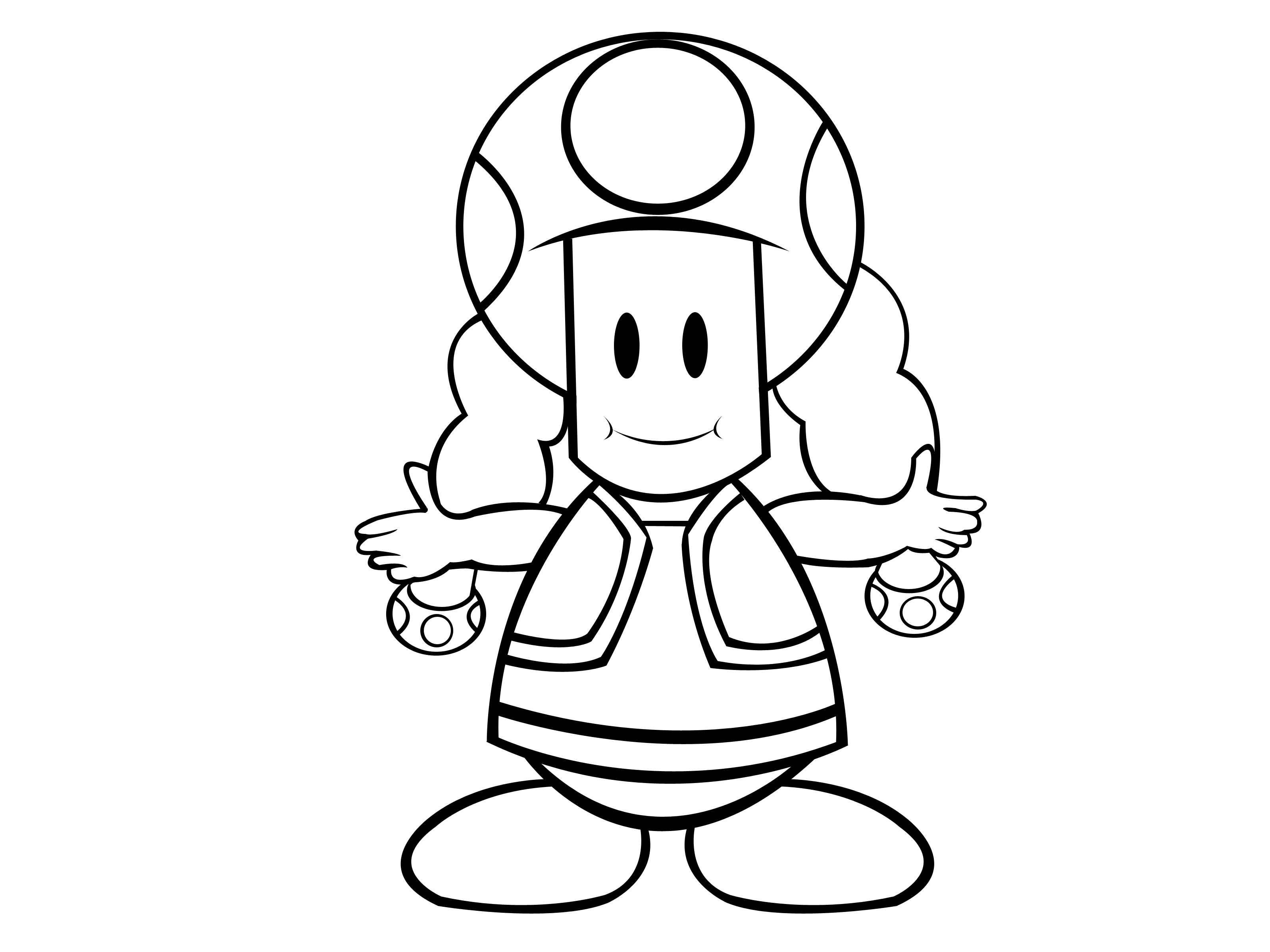 3200x2400 How To Draw Toadette From The Mario Games (With Pictures)