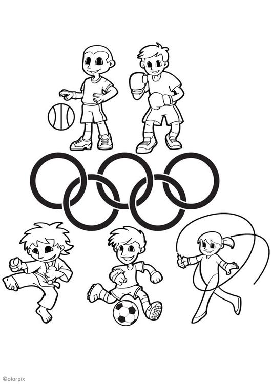 531x750 Coloring Page Olympic Games