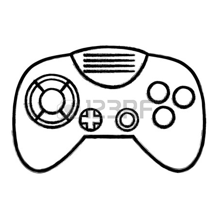 450x450 Figure Videogame Controller With Buttons To Play In The Console