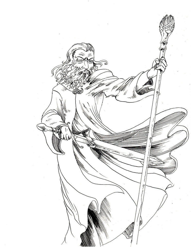 786x1016 Epic Rap Battles Of History Gandalf Bw By Semajz