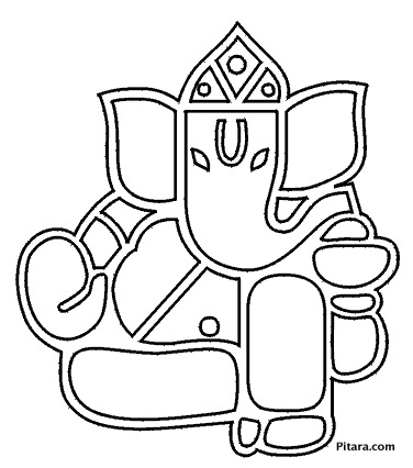 376x426 Lord Ganesha Coloring Pages For Kids Pitara Kids Network
