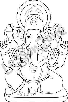 Ganesh Drawing Outline at GetDrawings | Free download