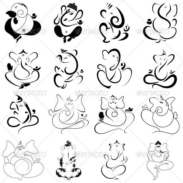 590x590 Photos Easy Sketch Of Ganesh,