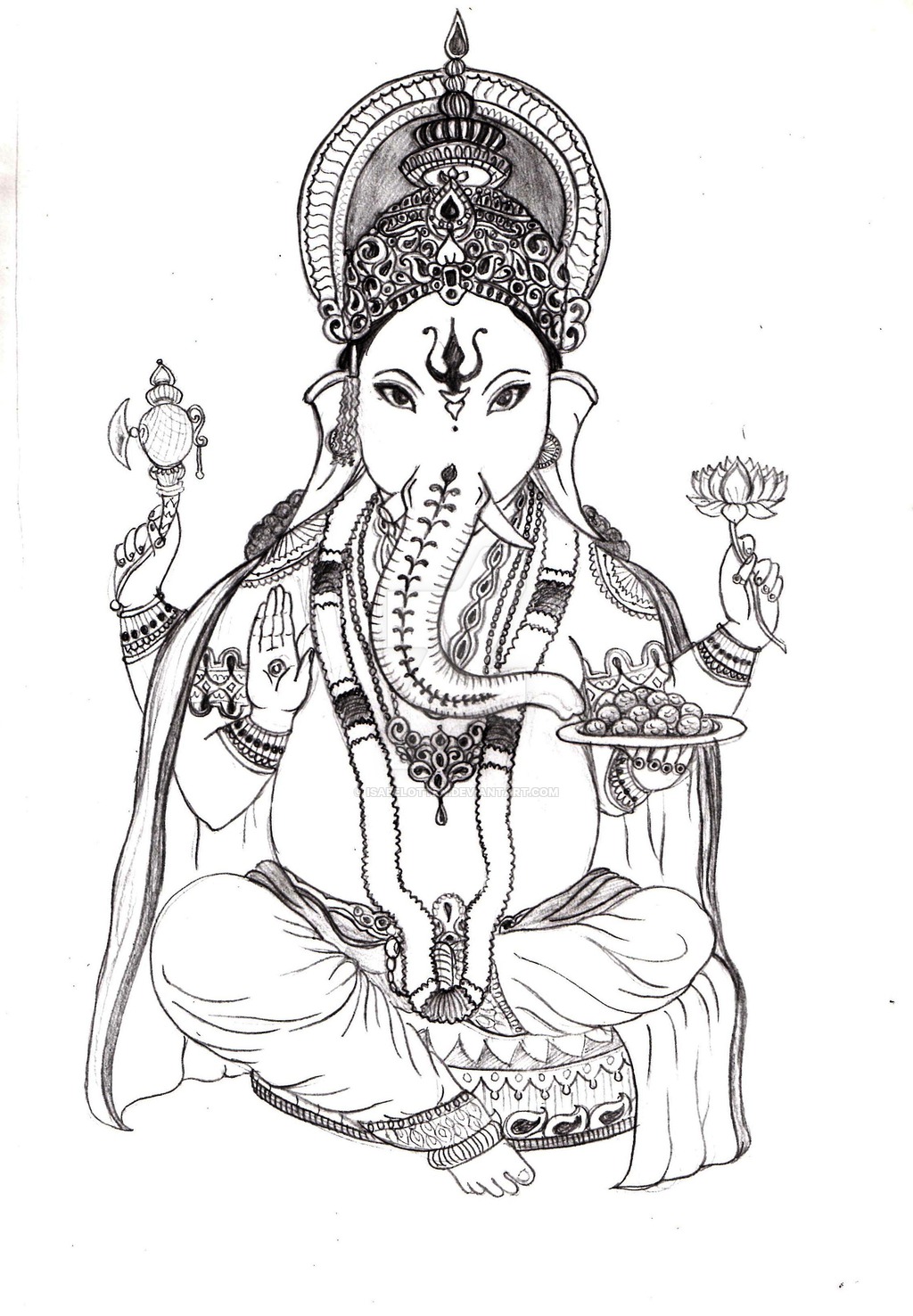 Ganesh Drawing Simple at GetDrawings | Free download