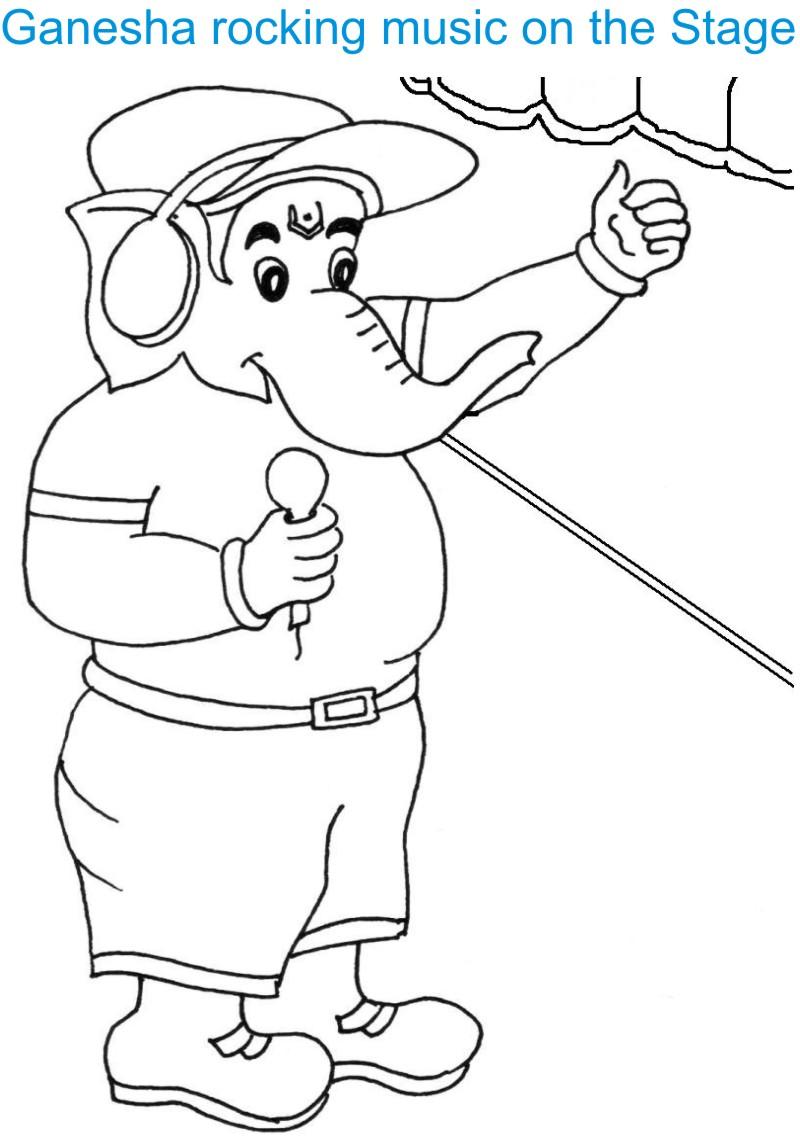 800x1136 Pictures Ganesh Drawing For Kids,
