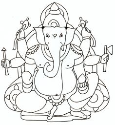 236x256 Ganesha Drawing Paper Craft Ganesha, Draw And Ganesh