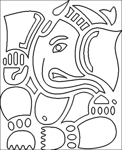 416x510 Lord Ganesha Printable Template Coloring Pages Coloring Pages