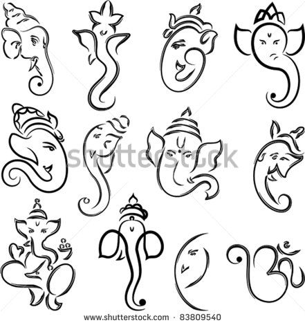 441x470 Ganesh Simple Images