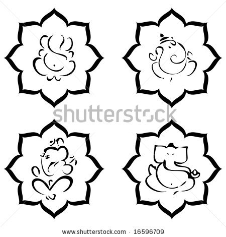 450x470 Drawings Of Ganesh Stencil Lord Ganesha Signs