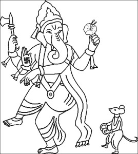 269x300 Ganesh Chaturthi Coloring Pages Coloring Pages
