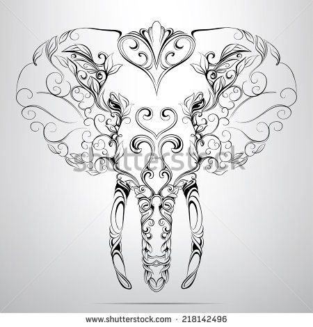 450x470 Elephant Head Drawing Cartoon Tags Elephant Head Drawing How