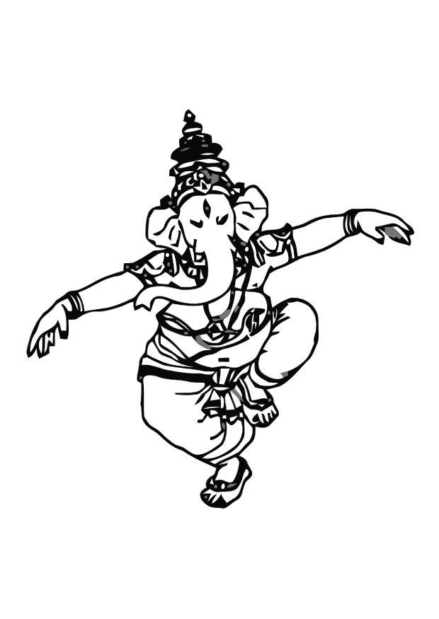 620x875 Coloring Page Ganesh