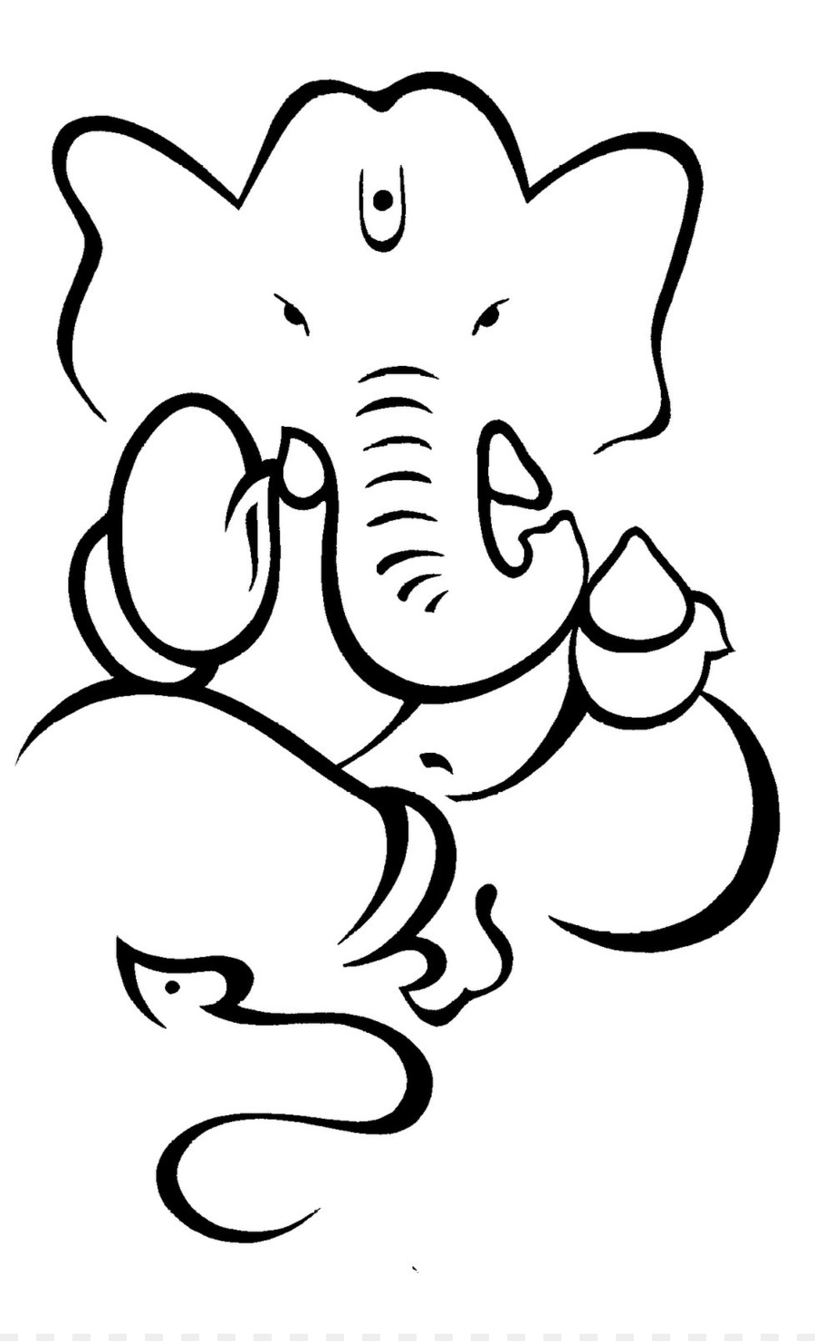 900x1480 Ganesha Drawing Sketch