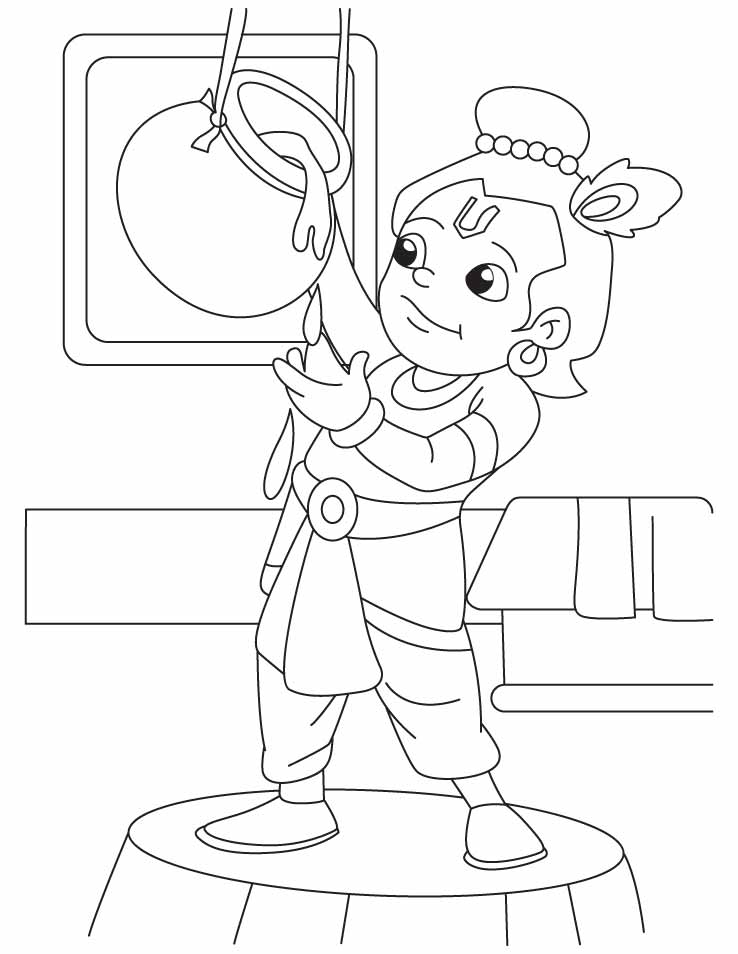 738x954 Coloring Pages Of Lord Krishna
