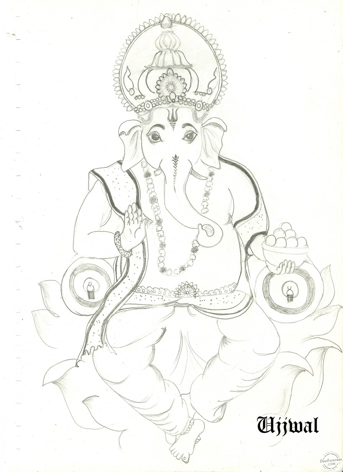 Ganesha Images For Drawing at GetDrawings | Free download