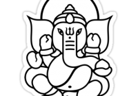 200x140 Fancy Lord Ganesha Pictures For Drawing Ganesh Ji Sketch Cliparts