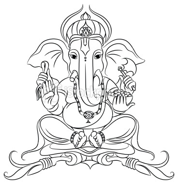 Ganesha Simple Drawing at GetDrawings | Free download